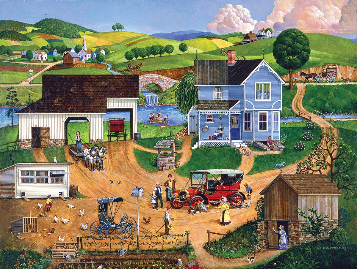 Stay for Dinner Countryside Jigsaw Puzzle