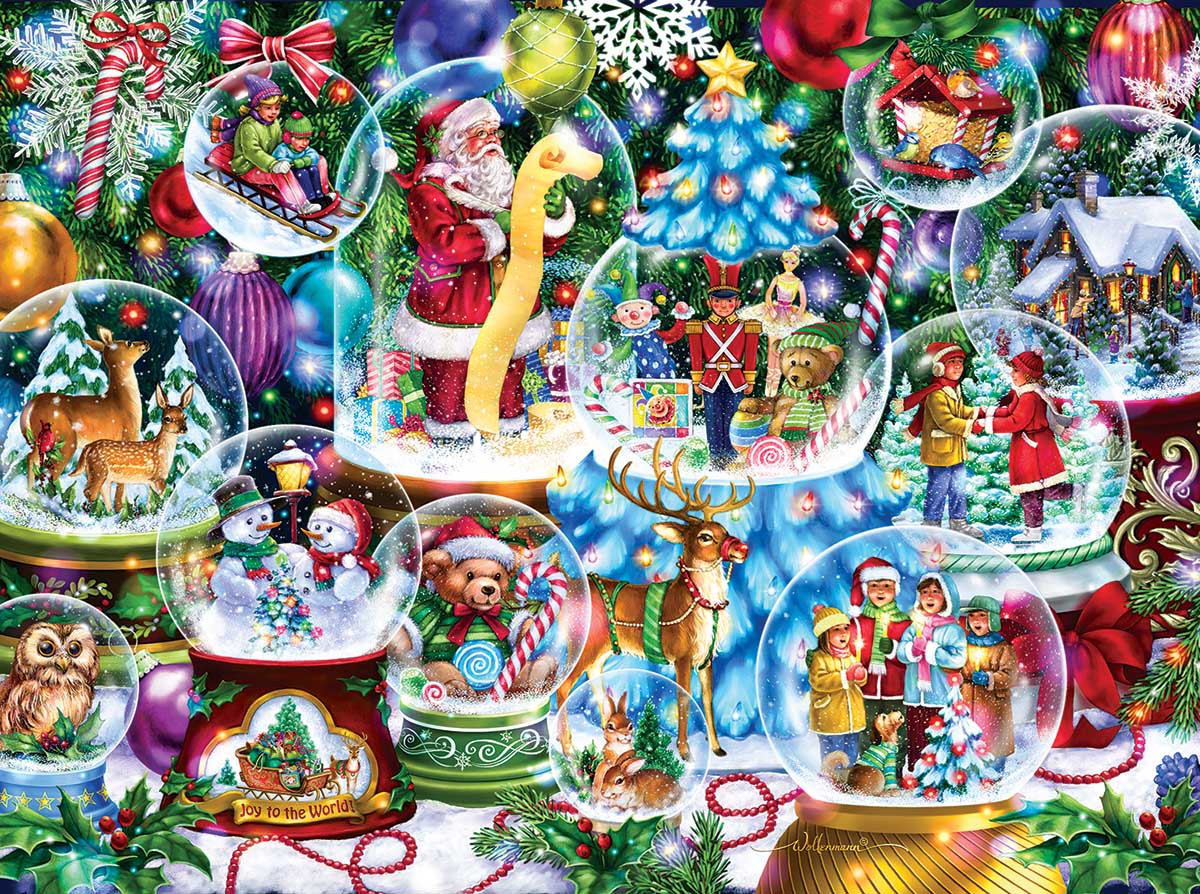 Snow Globe Collection Christmas Jigsaw Puzzle