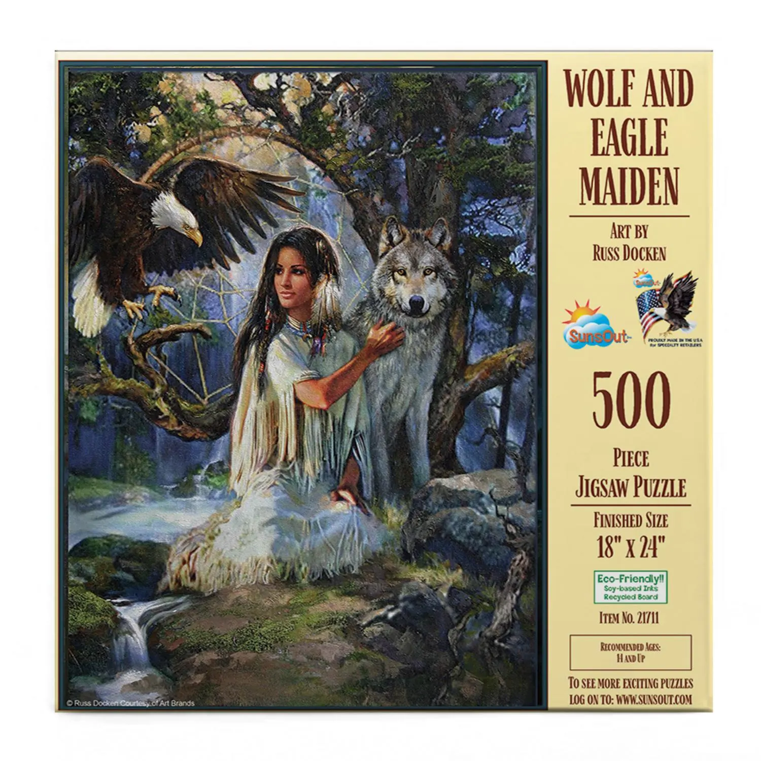 Wolf and Eagle Maiden Native American