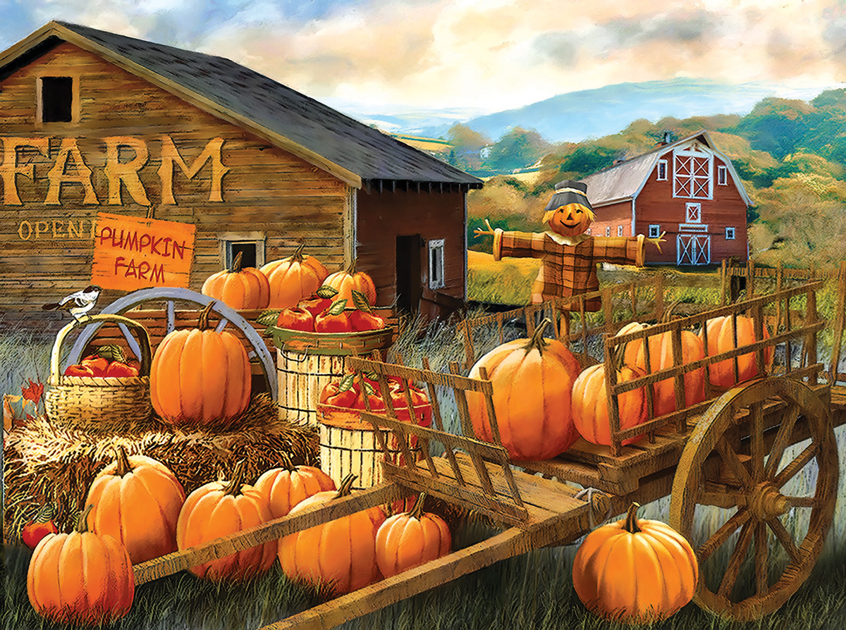 Pumpkin Farm Farm Jigsaw Puzzle