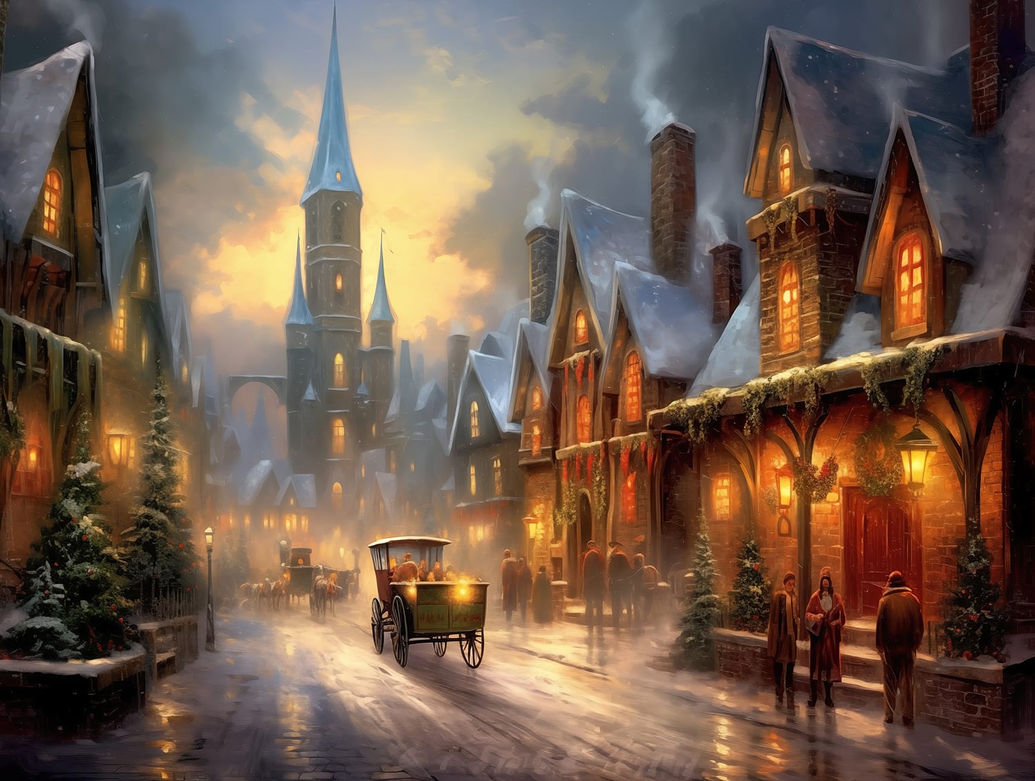 Vintage Christmas Evening