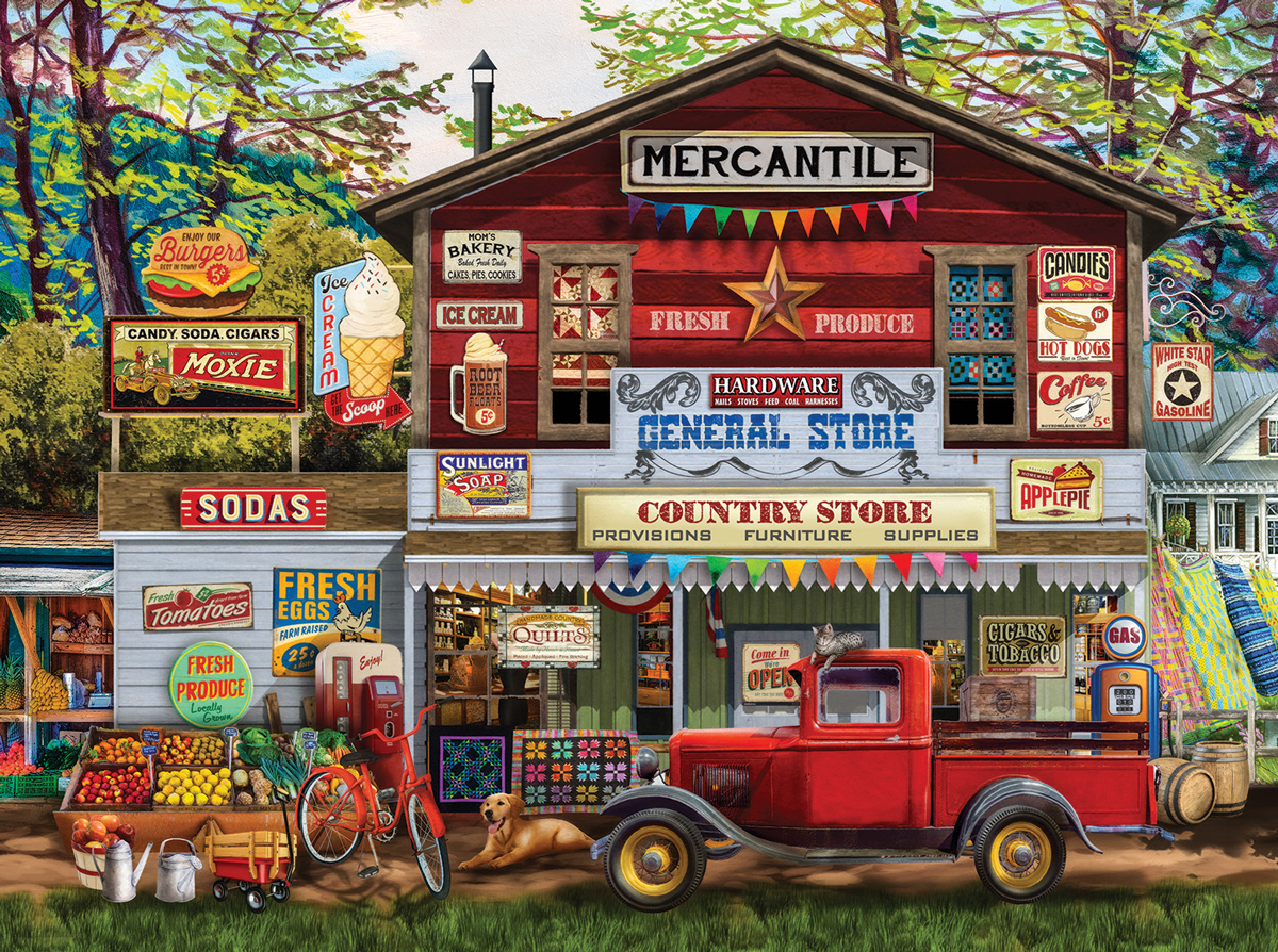 Open for Business General Store Jigsaw Puzzle