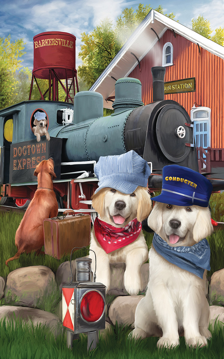 Dogtown Express Dogs Jigsaw Puzzle