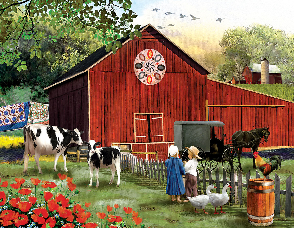 Serenity in the Country Farm Jigsaw Puzzle