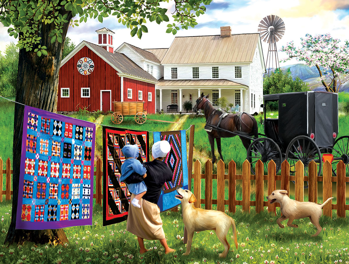 Family Homestead Farm Jigsaw Puzzle