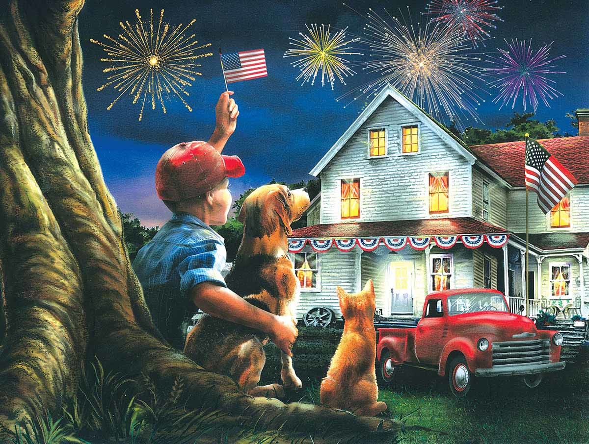 God Bless the USA Fourth of July