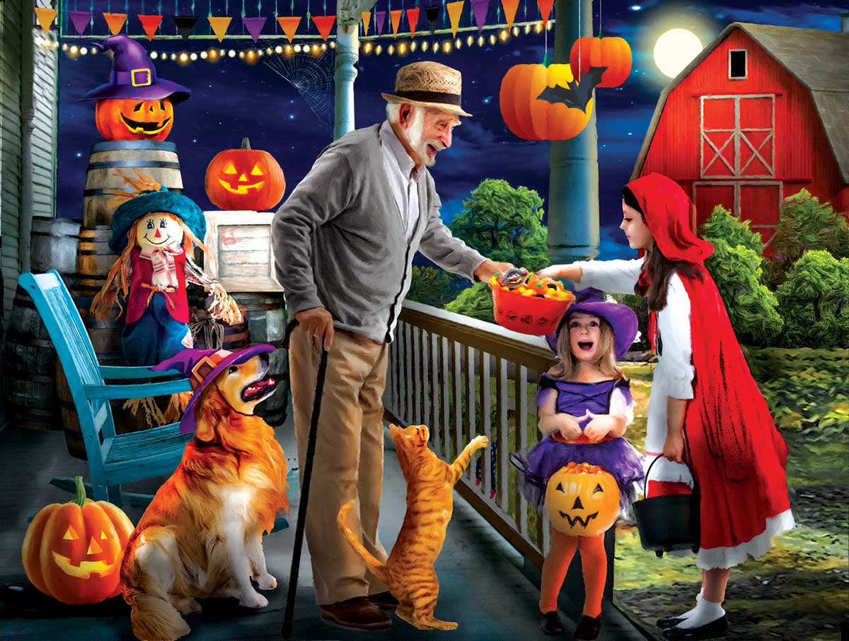 Halloween at Grandpa's Halloween Jigsaw Puzzle