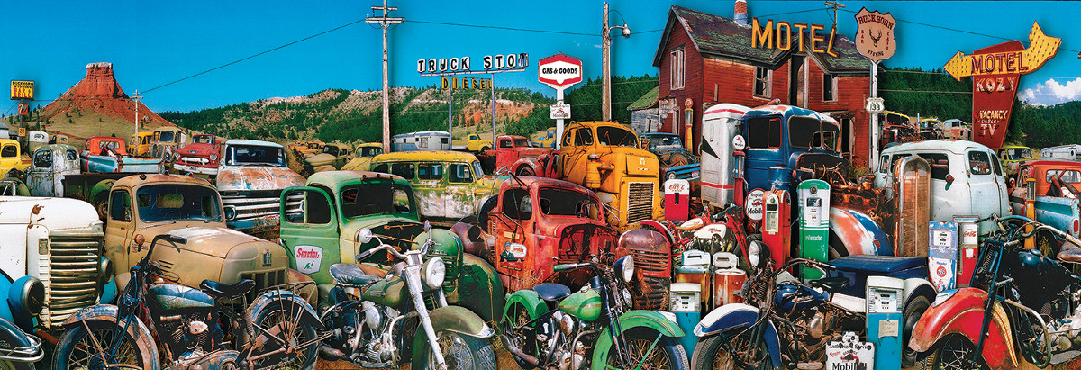 Truck Stop Car Jigsaw Puzzle