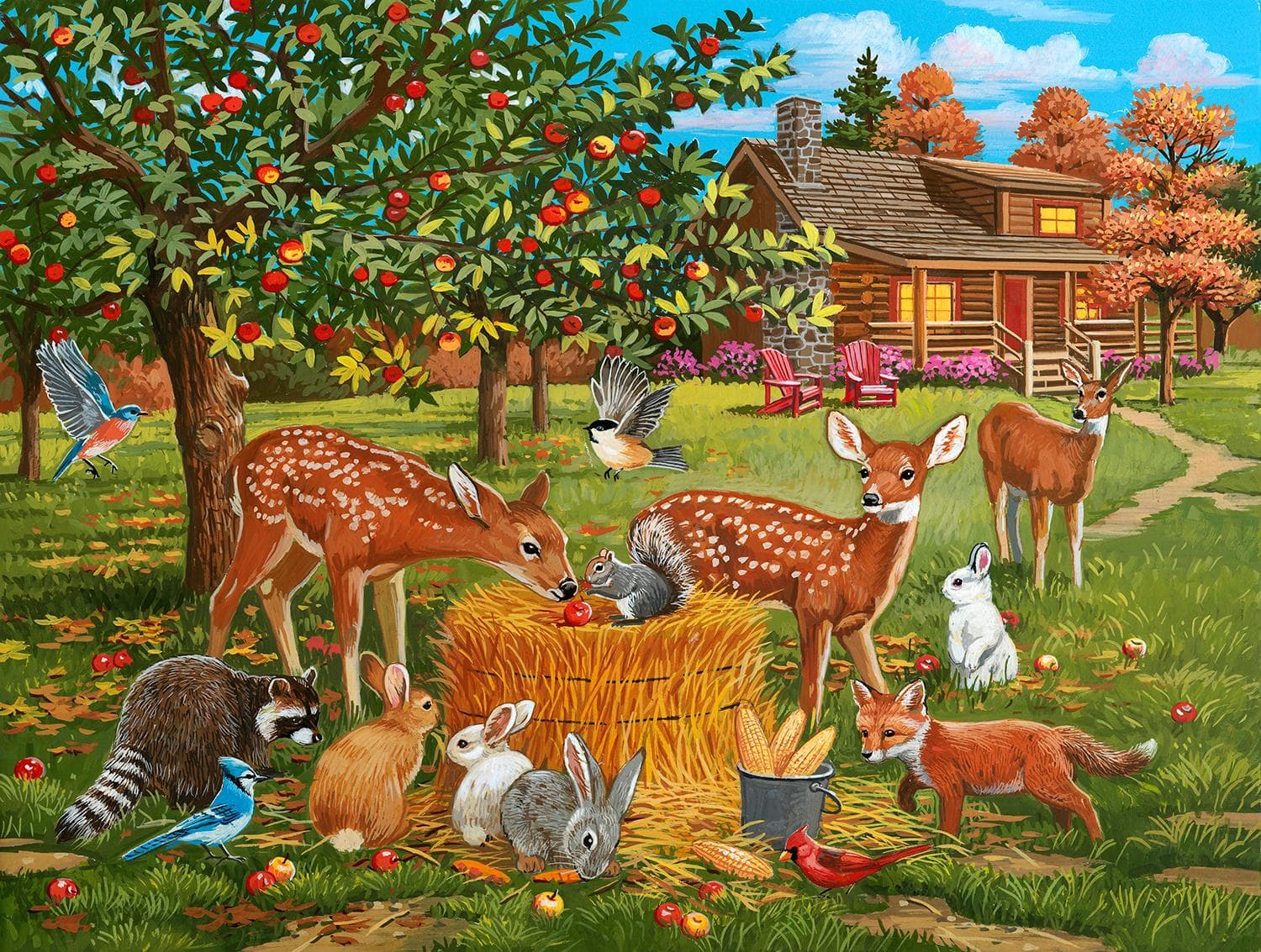 Gathering Under the AppleTree Forest Animal