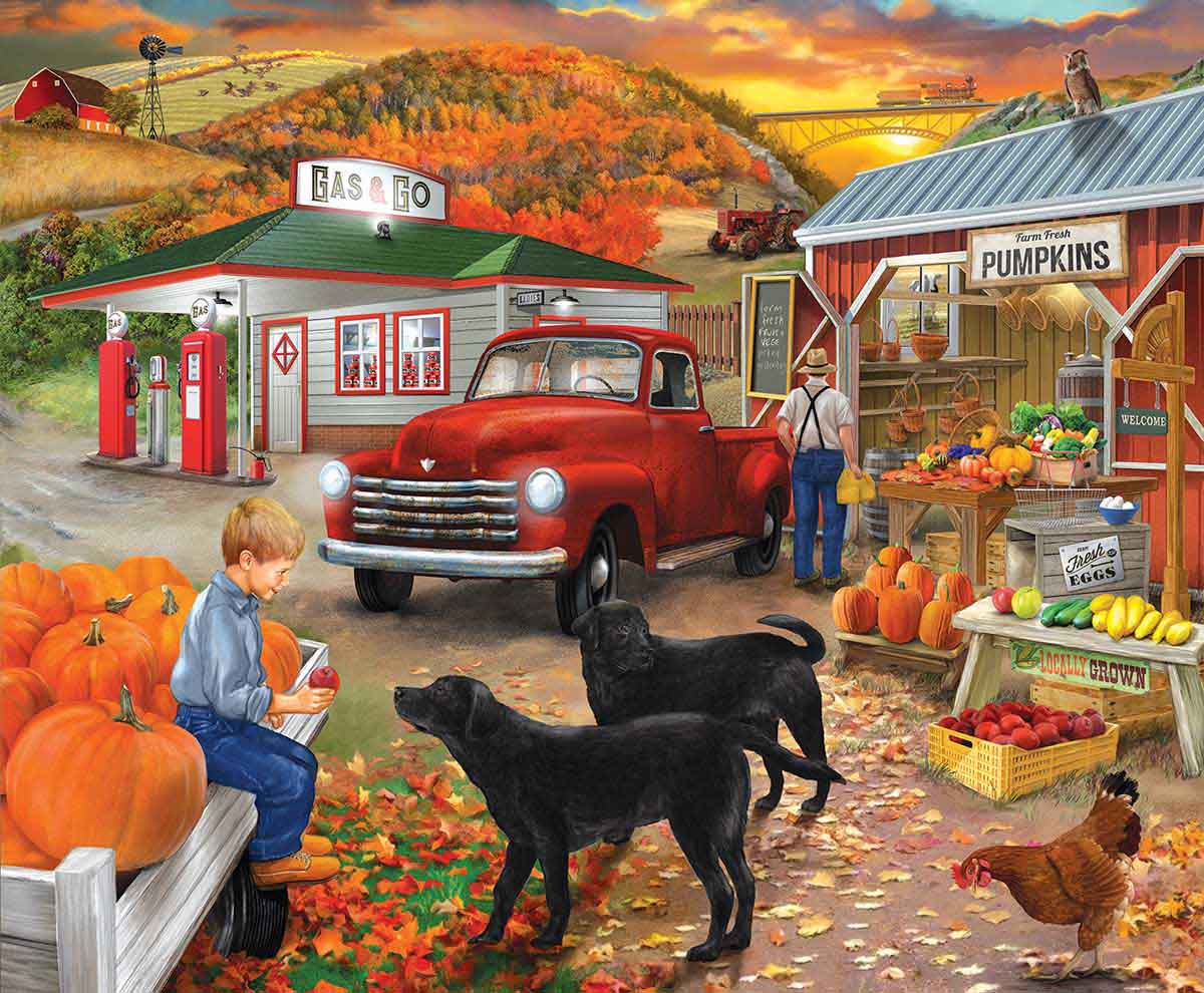 Roadside Stand Countryside Jigsaw Puzzle