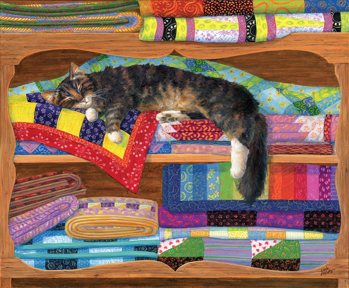 Quilt Cupboard Quilting & Crafts Jigsaw Puzzle
