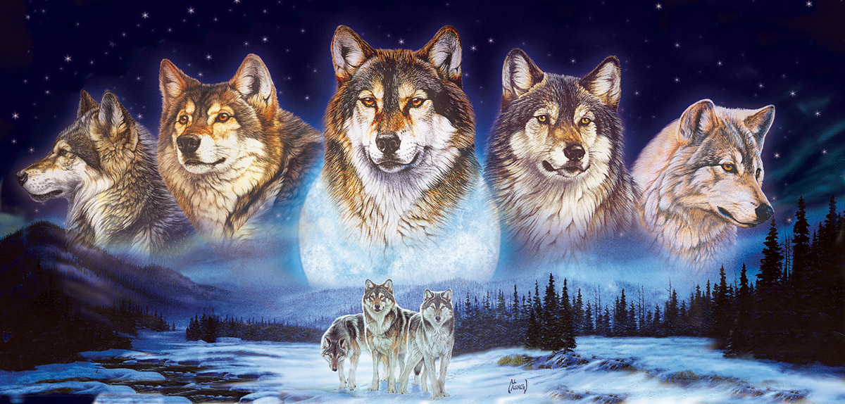 Wolves in the Snow Jigsaw Puzzle