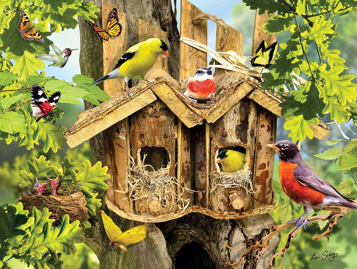 Being Neighborly Birds Jigsaw Puzzle
