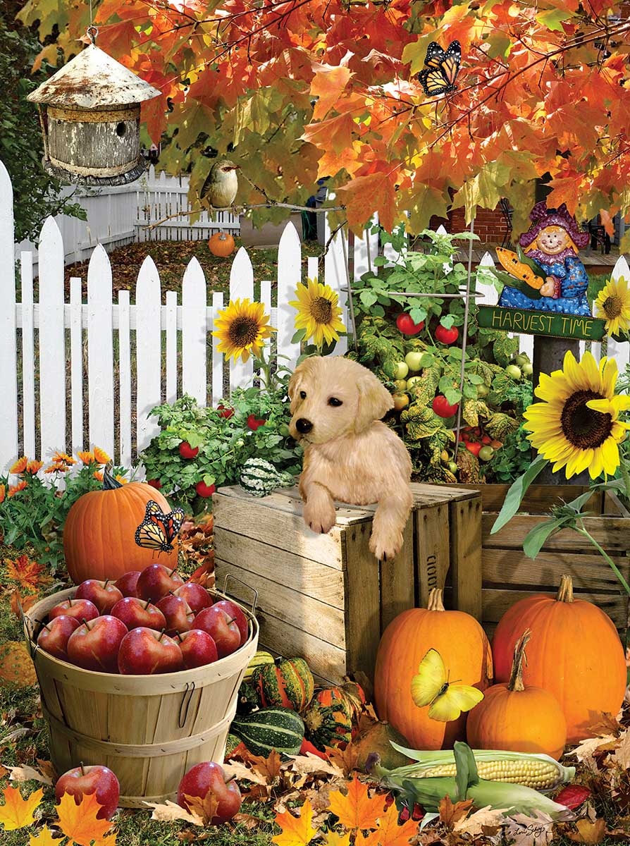 Harvest Puppy Dogs Jigsaw Puzzle