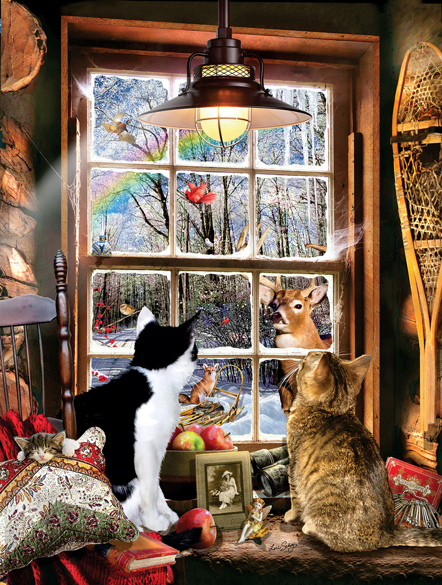Winter Forest 300 Cats Jigsaw Puzzle