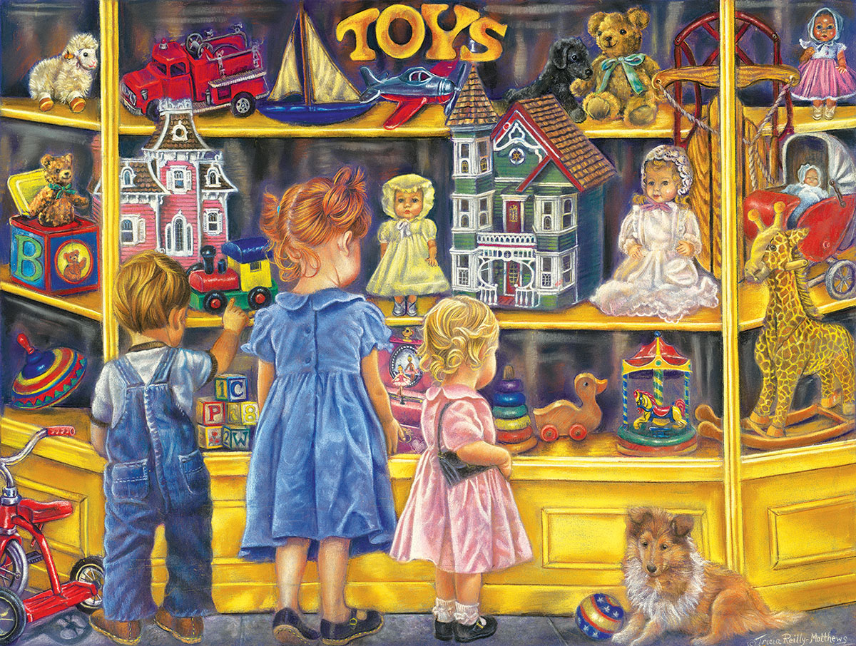 Shopping for Toys Nostalgic & Retro Jigsaw Puzzle