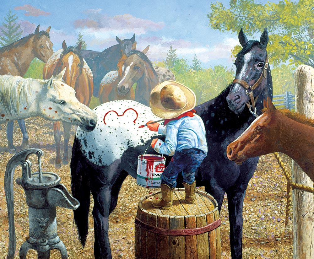Connect the Dots Horse Jigsaw Puzzle