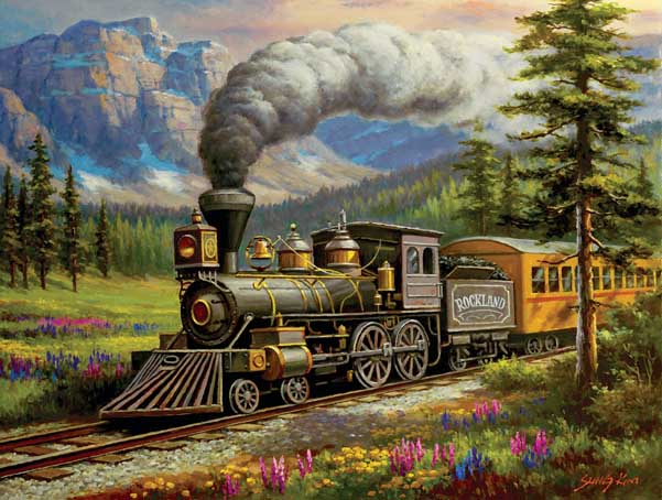 Rockland Express Train Jigsaw Puzzle