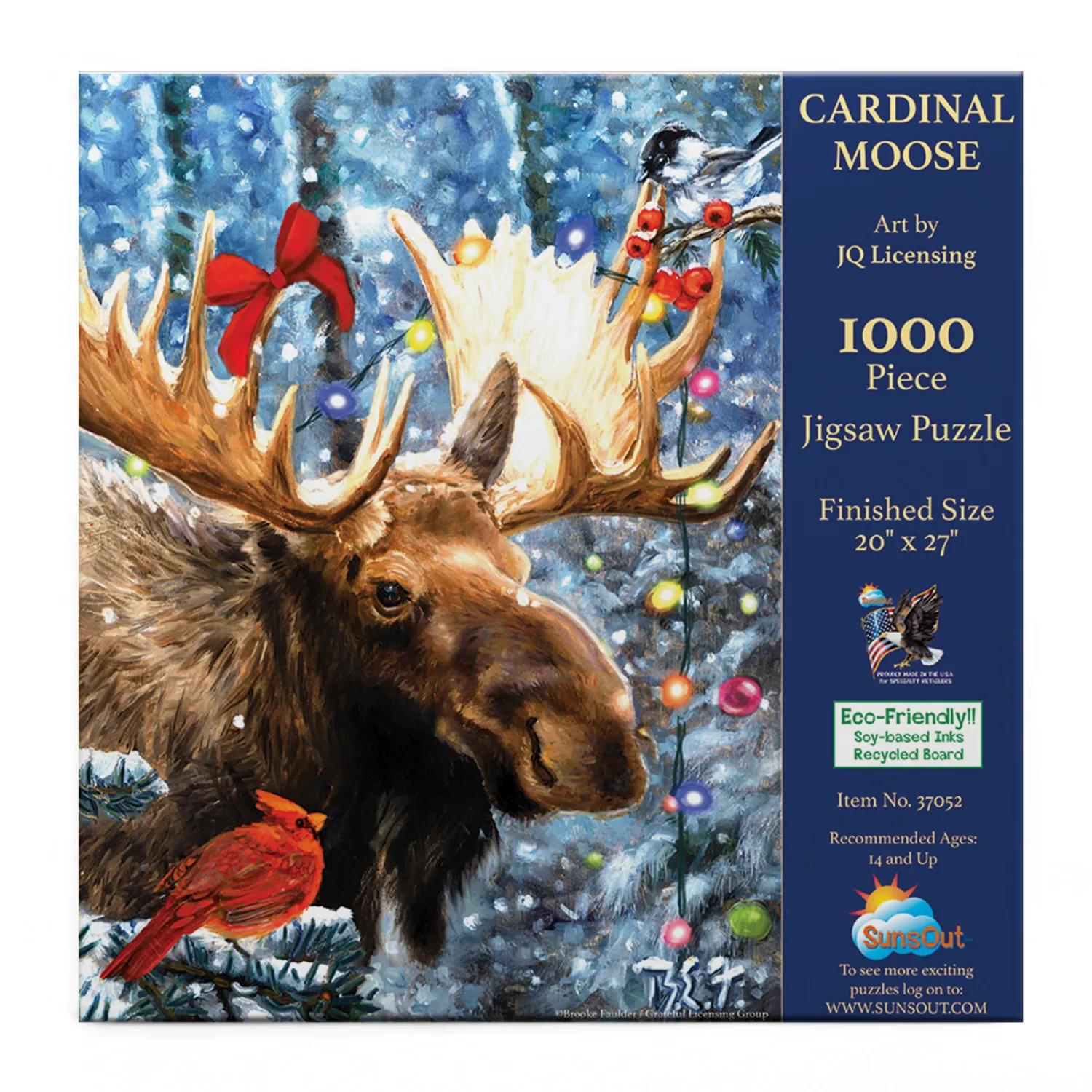 Cardinal Moose Christmas
