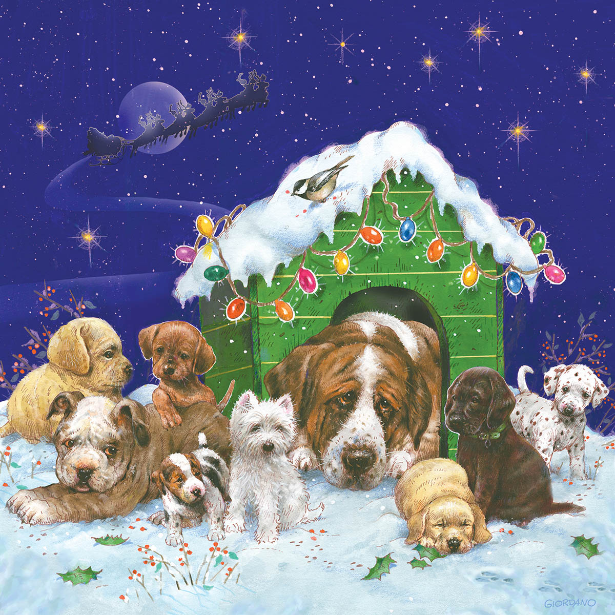 Naughty or Nice Dogs Jigsaw Puzzle