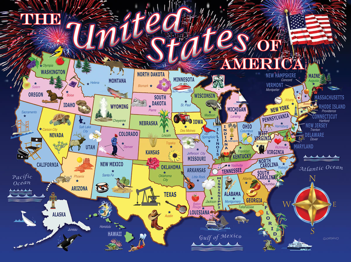United States Map Educational