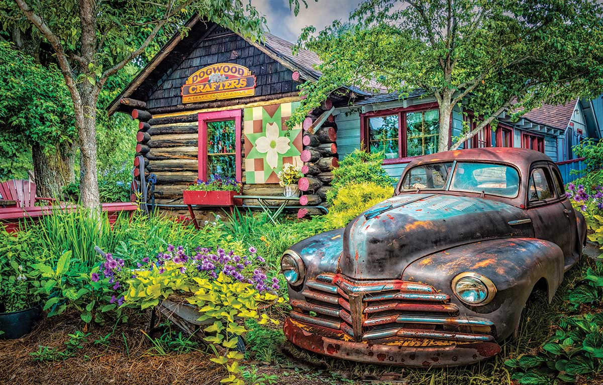 Part of the Garden Car Jigsaw Puzzle