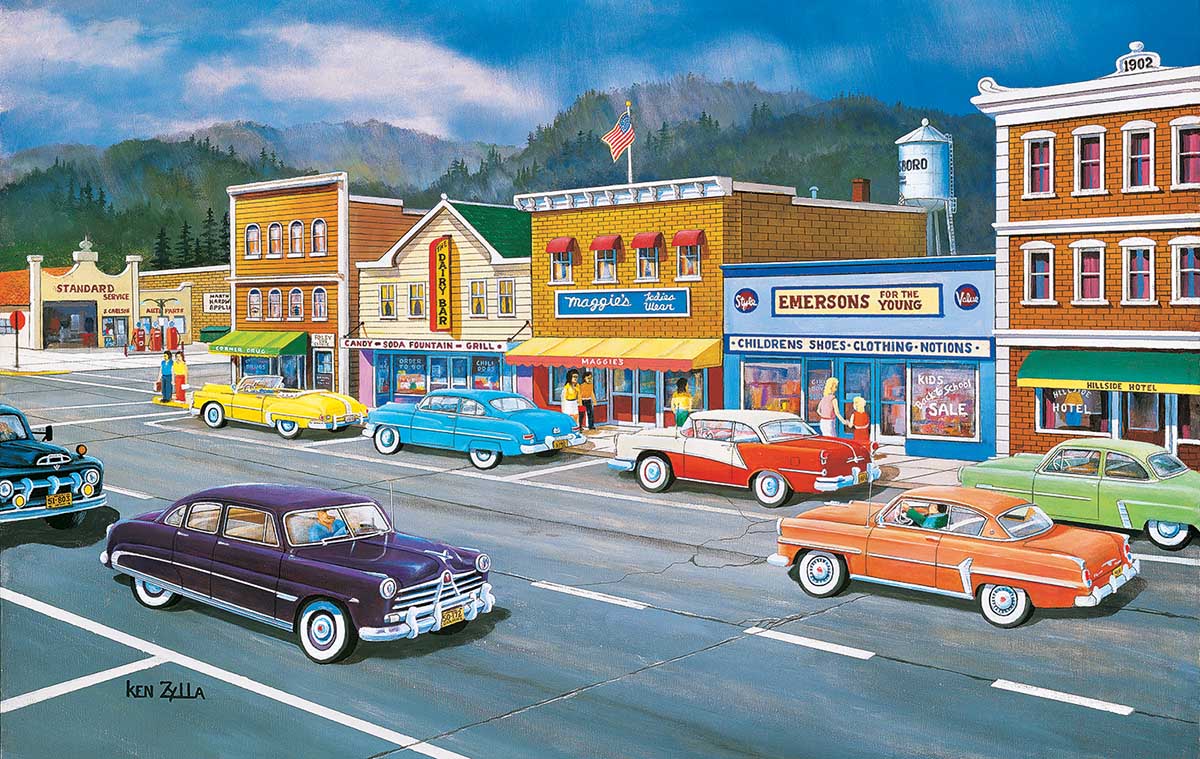 Main Street Memories Nostalgic & Retro Jigsaw Puzzle