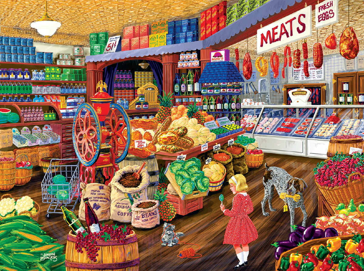 The Corner Grocery Nostalgic & Retro Jigsaw Puzzle
