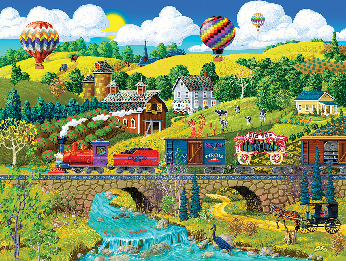 Big Top Circus Train Train Jigsaw Puzzle