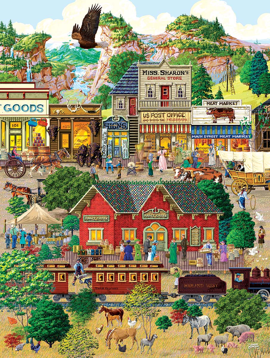 Western Town Jigsaw Puzzle