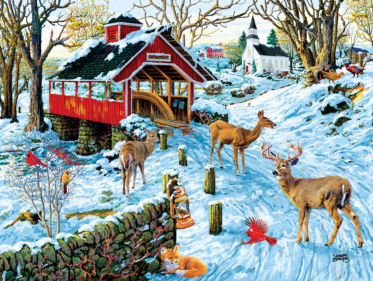 End of Day Crossing Animals Jigsaw Puzzle