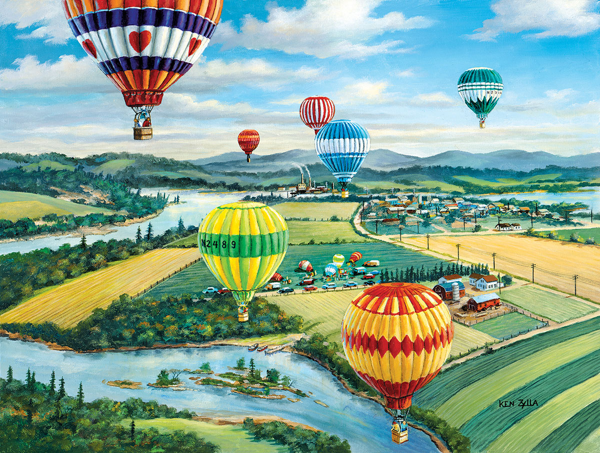 Ballooner's Rally Hot Air Balloon Jigsaw Puzzle