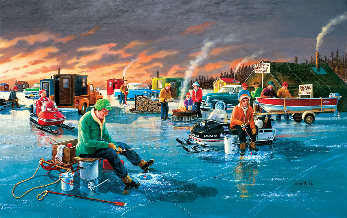 Fishing Contest Winter Jigsaw Puzzle