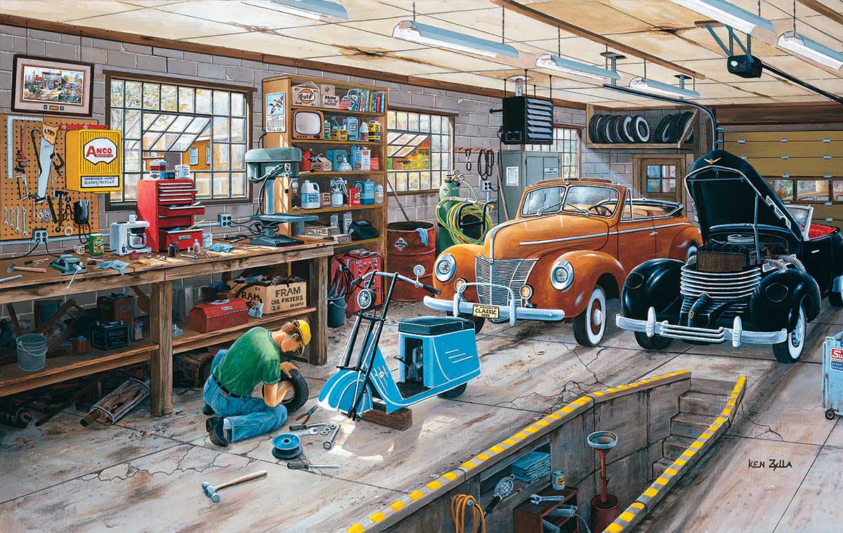 A Ford and a Cord Car Jigsaw Puzzle