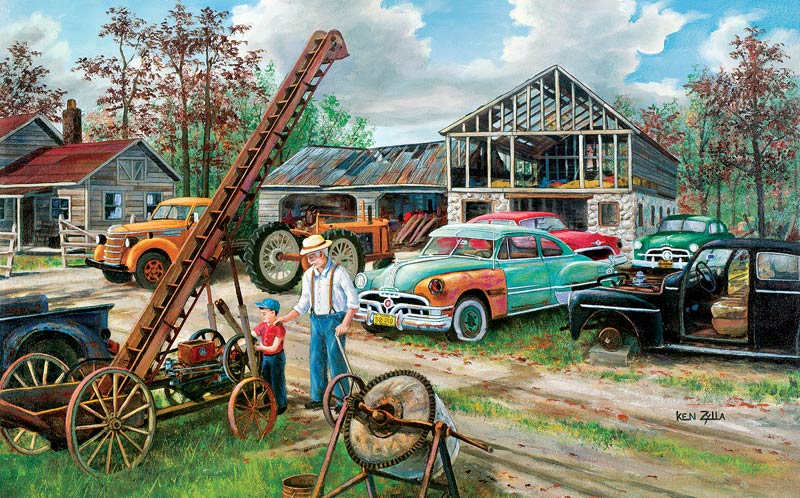 In Grandpa's Footsteps Car Jigsaw Puzzle