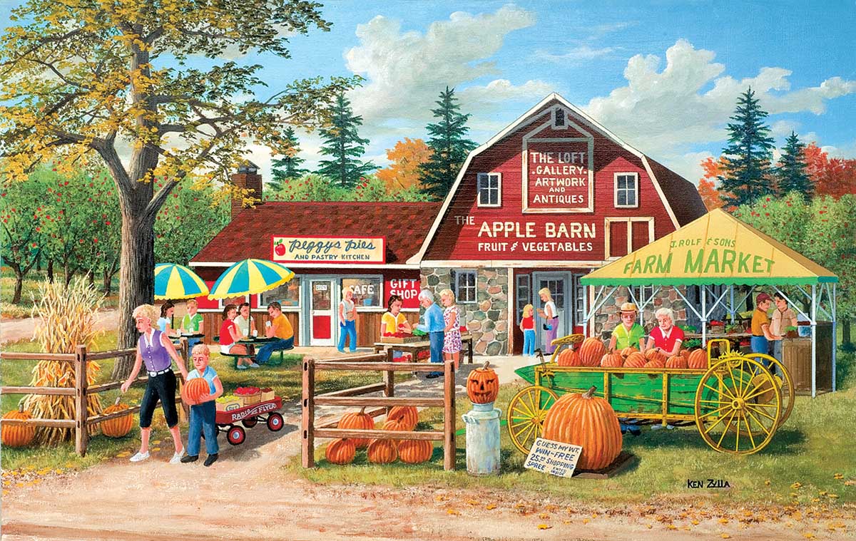 Harvest Market Countryside Jigsaw Puzzle