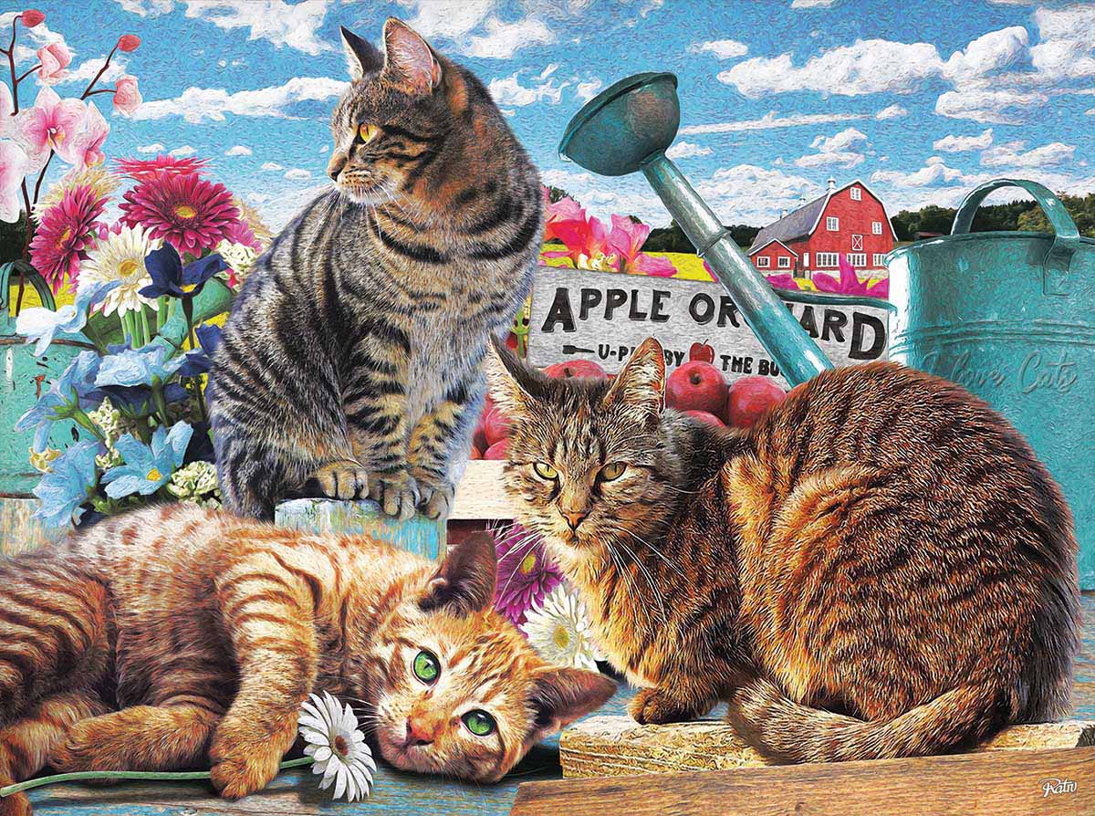 Apple Orchard Farm Jigsaw Puzzle
