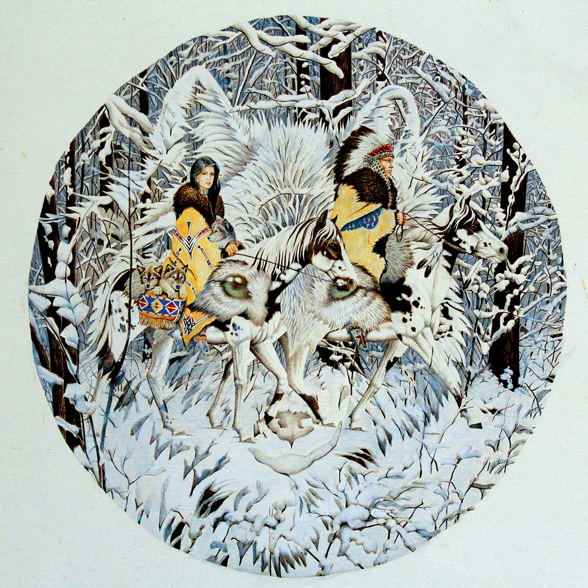 Keeper of the Wolf Winter Jigsaw Puzzle