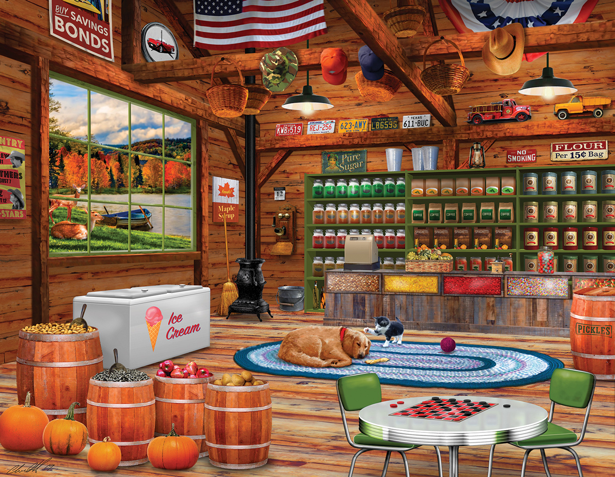 Mountain General Store General Store Jigsaw Puzzle