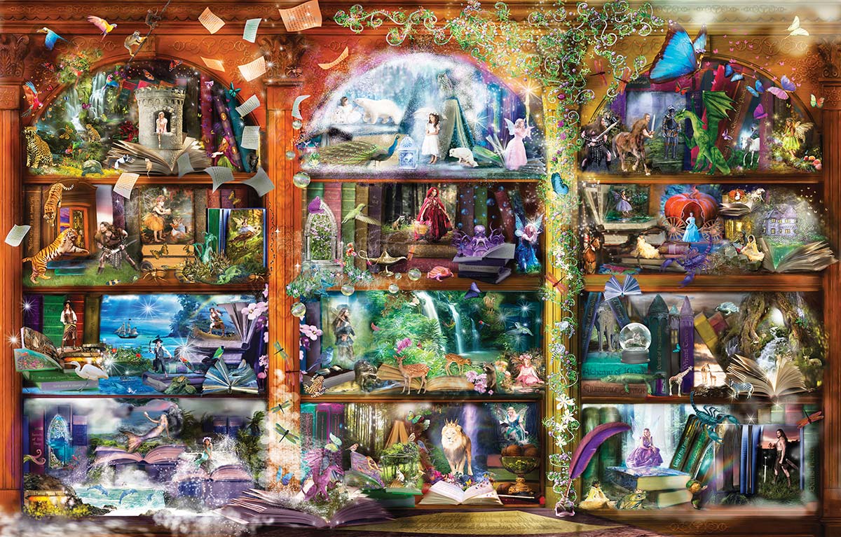 Enchanted Fairytale Library Fantasy Jigsaw Puzzle