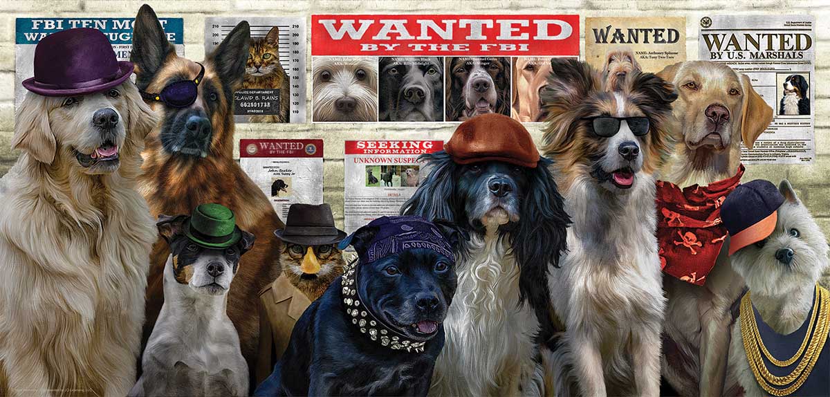The Usual Suspects Dogs Jigsaw Puzzle