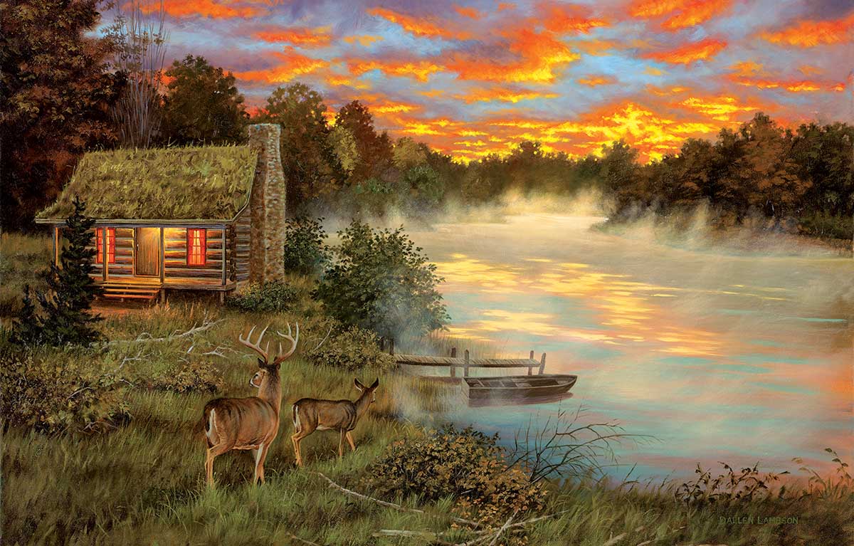 Couples Retreat Forest Animal Jigsaw Puzzle