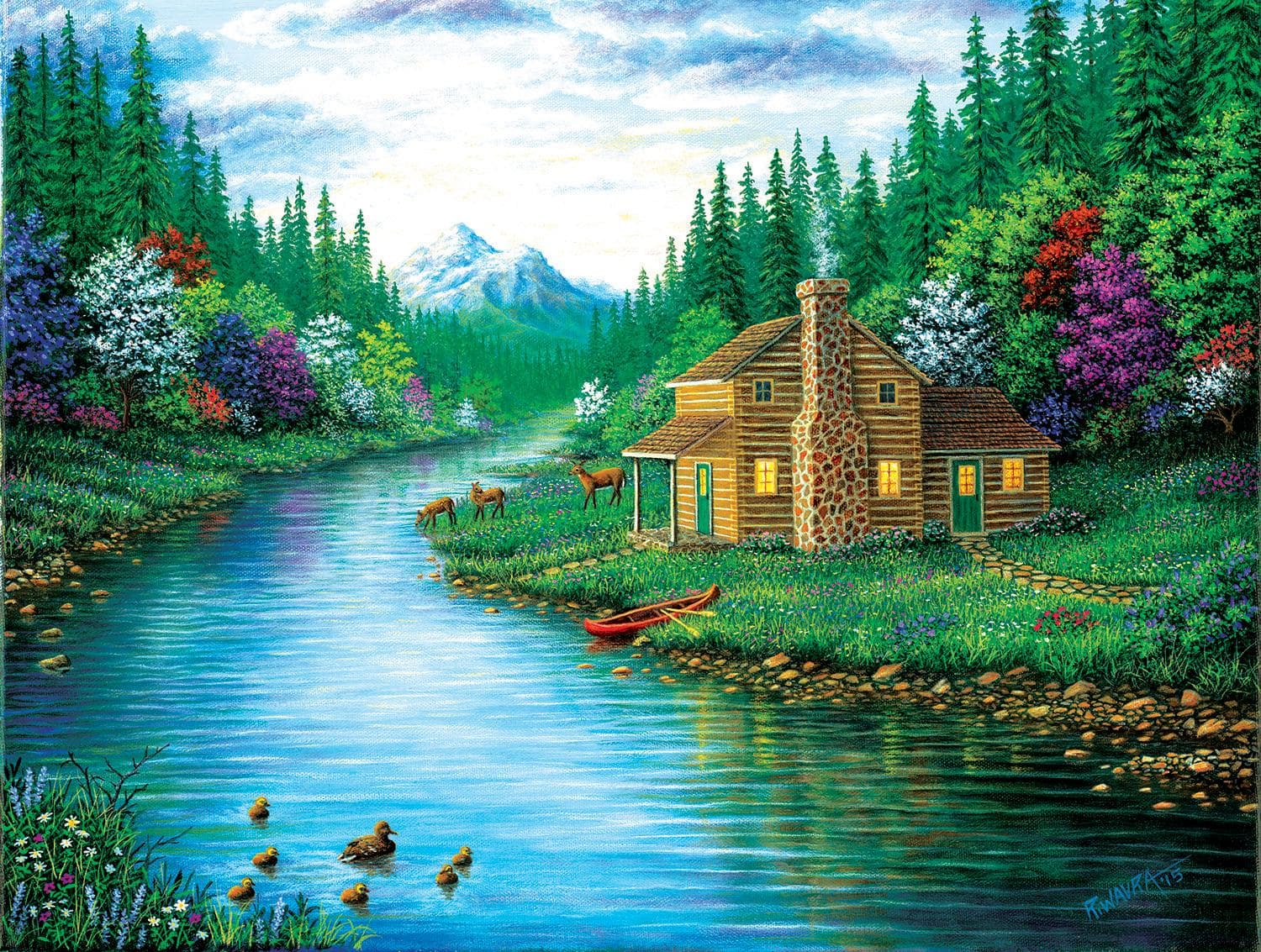 The Cabin at the Lake Landscape