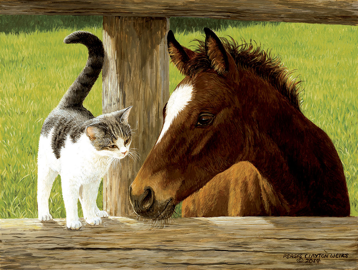 Whiskery Hello Cats Jigsaw Puzzle