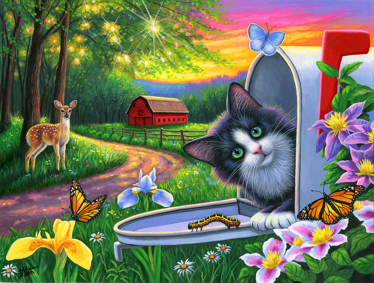 Is There a Letter for Me? Cats Jigsaw Puzzle