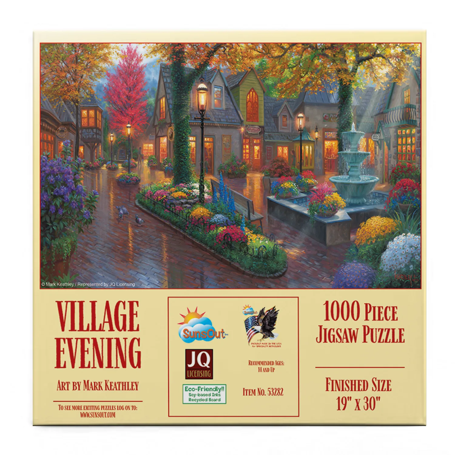 Village Evening Landscape