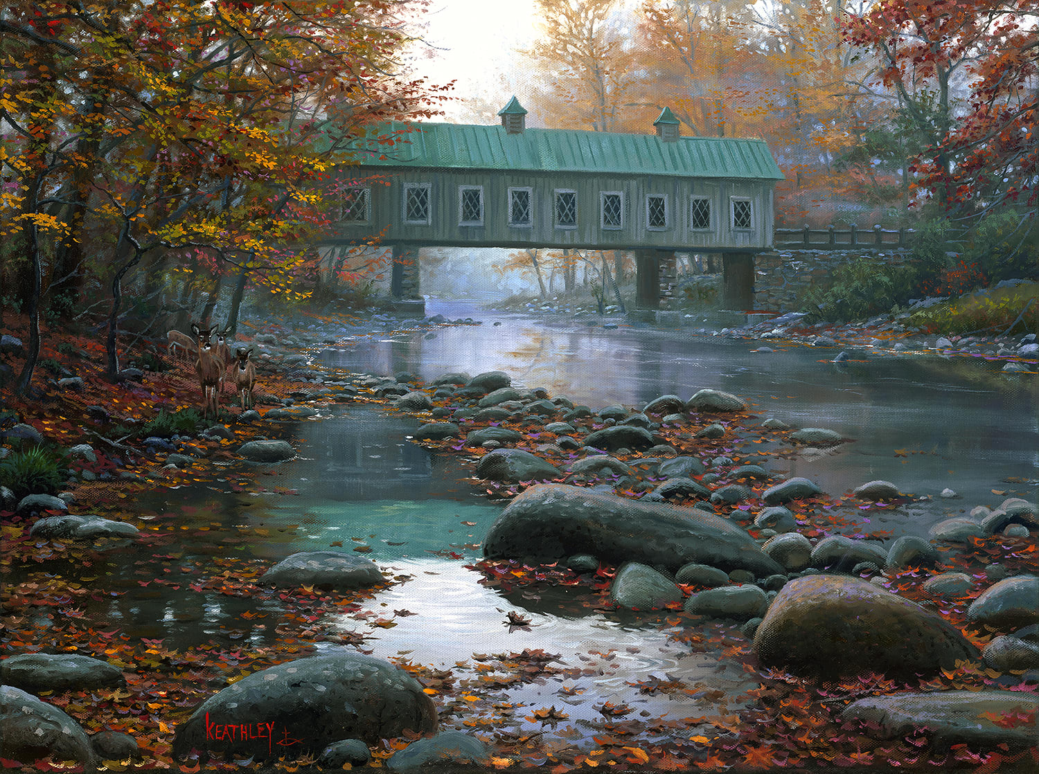 Visitors at the Bridge