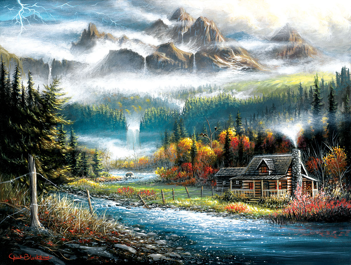 Valley Paradise Mountain Jigsaw Puzzle