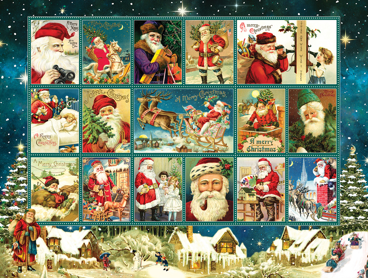 Jolly Old Saint Nicholas Christmas Jigsaw Puzzle
