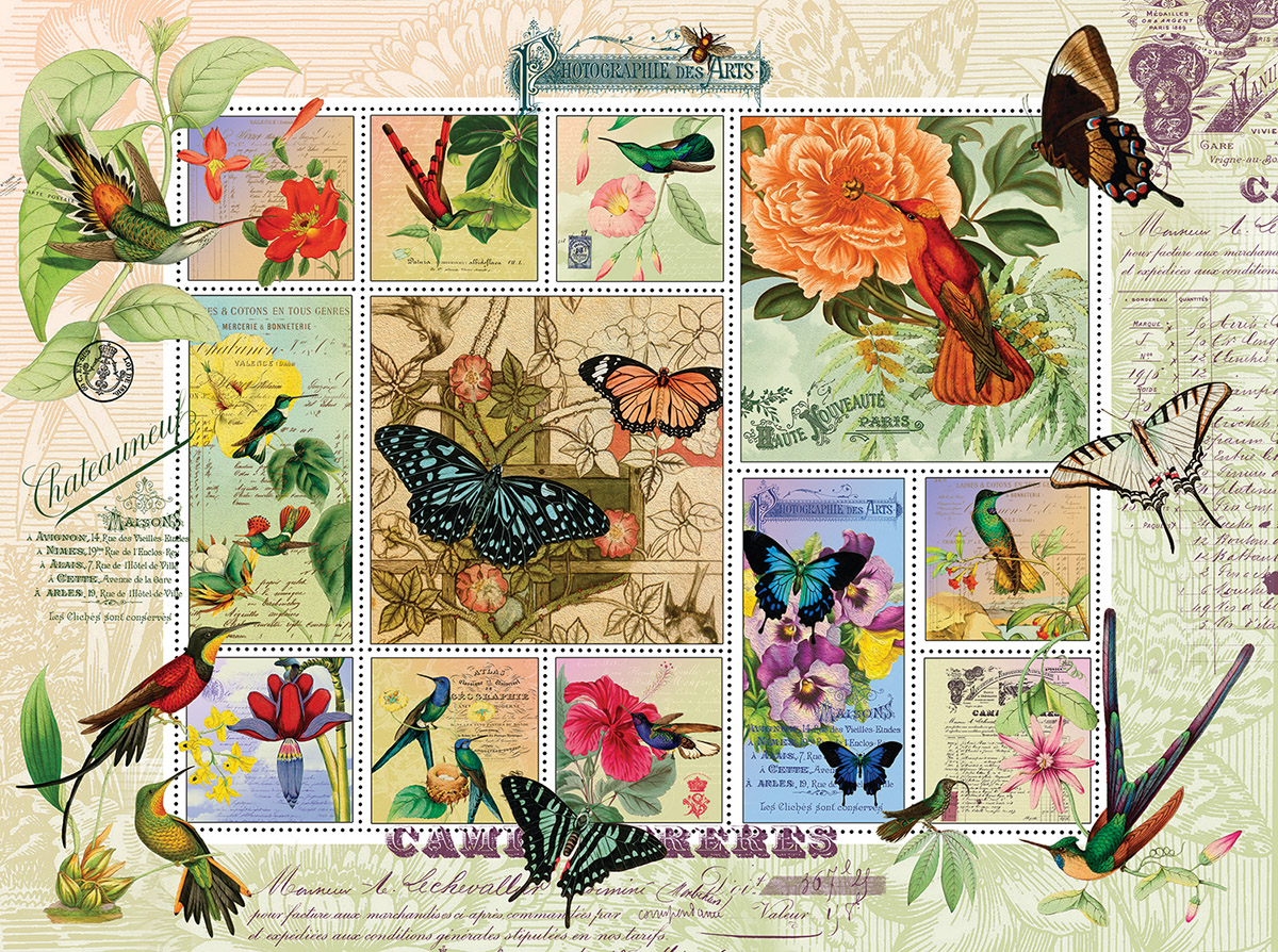 Butterfly and Hummingbird Flight Butterflies and Insects Jigsaw Puzzle